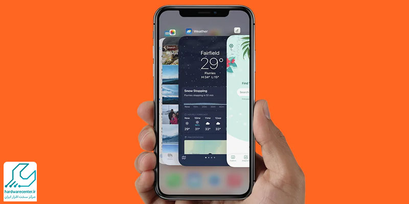 بستن برنامه های باز iphone